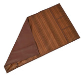 Kuber Industries Lining Net Design Cotton Fridge Top Cover - Brown, Standard (CTKTC02094)